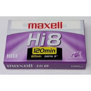 Maxell P6-120 Hi 8 120 min Video Cassette New Sealed